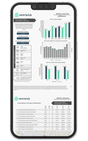 next brick report mobile mockup